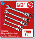 klik op dit plaatje voor een vergroting en voor vergelijkbare aanbiedingen gerelateerd aan ` 15 super deal workzone co ringsteeksleutelset ratel mm ` 15 super deal workzone co ringsteeksleutelset ratel mm