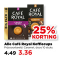 klik op dit plaatje voor een vergroting en voor vergelijkbare aanbiedingen gerelateerd aan ` cafe royal koffiecups 10 25 mcafee switzerland lungo forte caramel x18 intensity doos stuks ` cafe royal koffiecups 10 25 mcafee switzerland lungo forte caramel x18 intensity doos stuks