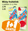 klik op dit plaatje voor een vergroting en voor vergelijkbare aanbiedingen gerelateerd aan ` 2 wicky fruitdrink pakken liter original aardbei ` 2 wicky fruitdrink pakken liter original aardbei