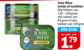 klik op dit plaatje voor een vergroting en voor vergelijkbare aanbiedingen gerelateerd aan ` tonijn in blik sardientjes since john west finest tonijnmoot ruk olijfolie nature www eiwit sardines olie blikken zakken bakken stuk 17 ` tonijn in blik sardientjes since john west finest tonijnmoot ruk olijfolie nature www eiwit sardines olie blikken zakken bakken stuk 17