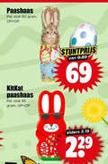 klik op dit plaatje voor een vergroting en voor vergelijkbare aanbiedingen gerelateerd aan ` paashaas 60 69 stuk kitkat elders ` paashaas 60 69 stuk kitkat elders