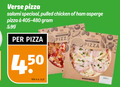 klik op dit plaatje voor een vergroting en voor vergelijkbare aanbiedingen gerelateerd aan ` verse pizza salami pulled chicken ham asperge 5.99 kilo v.a. ` verse pizza salami pulled chicken ham asperge 5.99 kilo v.a.