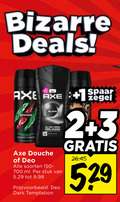 klik op dit plaatje voor een vergroting en voor vergelijkbare aanbiedingen gerelateerd aan ` douchegel deodorant 2 3 700 bizarre deals spaar axe 1 feel clean douche deo soorten ml stuk dark temptation ` douchegel deodorant 2 3 700 bizarre deals spaar axe 1 feel clean douche deo soorten ml stuk dark temptation