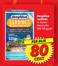 klik op dit plaatje voor een vergroting en voor vergelijkbare aanbiedingen gerelateerd aan ` sardientjes 80 deepblue sardines out zonne zonnebloemolie blik cent ` sardientjes 80 deepblue sardines out zonne zonnebloemolie blik cent