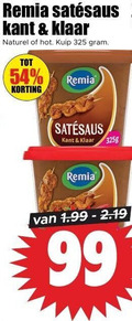 klik op dit plaatje voor een vergroting en voor vergelijkbare aanbiedingen gerelateerd aan ` satesaus 99 remia kant klaar naturel hot kuip ` satesaus 99 remia kant klaar naturel hot kuip