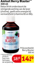 klik op dit plaatje voor een vergroting en voor vergelijkbare aanbiedingen gerelateerd aan ` voedingssupplement 300 amiset berry blaster ml detox drink ondersteunt werking lever choline energie vitamine lees ` voedingssupplement 300 amiset berry blaster ml detox drink ondersteunt werking lever choline energie vitamine lees