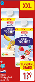 klik op dit plaatje voor een vergroting en voor vergelijkbare aanbiedingen gerelateerd aan ` drinkyoghurt 1 500 xxl xl milsani optifit drink yoghurt mango passie xx nutri score 5 aardbei kers planet proof weiden to l abc vet ml ` drinkyoghurt 1 500 xxl xl milsani optifit drink yoghurt mango passie xx nutri score 5 aardbei kers planet proof weiden to l abc vet ml