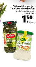 klik op dit plaatje voor een vergroting en voor vergelijkbare aanbiedingen gerelateerd aan ` 150 carbonell kappertjes mierikswortel potje 100 140 kilo v.a. ` 150 carbonell kappertjes mierikswortel potje 100 140 kilo v.a.