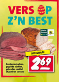 klik op dit plaatje voor een vergroting en voor vergelijkbare aanbiedingen gerelateerd aan ` 100 vers best beter leven runderrookvlees gegrilde kipfilet gebraden rosbief jambon serrano ` 100 vers best beter leven runderrookvlees gegrilde kipfilet gebraden rosbief jambon serrano