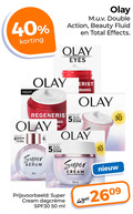 klik op dit plaatje voor een vergroting en voor vergelijkbare aanbiedingen gerelateerd aan ` 5 30 40 50 olay double action beauty fluid total effects eyes night regenerist power one super 30ml re skin benefits cream with uv protection ml spf30 ` 5 30 40 50 olay double action beauty fluid total effects eyes night regenerist power one super 30ml re skin benefits cream with uv protection ml spf30
