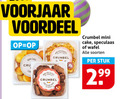 klik op dit plaatje voor een vergroting en voor vergelijkbare aanbiedingen gerelateerd aan ` voorjaar voordeel mini cake cru b aux min speculaas wafel soorten stuk ` voorjaar voordeel mini cake cru b aux min speculaas wafel soorten stuk