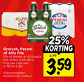 klik op dit plaatje voor een vergroting en voor vergelijkbare aanbiedingen gerelateerd aan ` grolsch alfa blikjes bier 6 25 peroni pils radler pack blik fles stuk 5.99 nastro azzurro ` grolsch alfa blikjes bier 6 25 peroni pils radler pack blik fles stuk 5.99 nastro azzurro