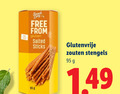klik op dit plaatje voor een vergroting en voor vergelijkbare aanbiedingen gerelateerd aan ` snack free from gluten salted sticks glutenvrije zouten stengels ` snack free from gluten salted sticks glutenvrije zouten stengels
