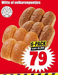 klik op dit plaatje voor een vergroting en voor vergelijkbare aanbiedingen gerelateerd aan ` bolletjes 6 witte volkorenpuntjes pack ` bolletjes 6 witte volkorenpuntjes pack