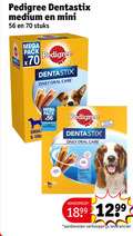 klik op dit plaatje voor een vergroting en voor vergelijkbare aanbiedingen gerelateerd aan ` hondensnacks pedigree dentastix medium mini stuks mega pack x70 daily oral care small you dierenartsen action ` hondensnacks pedigree dentastix medium mini stuks mega pack x70 daily oral care small you dierenartsen action