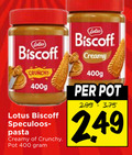 klik op dit plaatje voor een vergroting en voor vergelijkbare aanbiedingen gerelateerd aan ` speculaaspasta 400 lotus biscoff creamy crunchy pot speculoos pasta ` speculaaspasta 400 lotus biscoff creamy crunchy pot speculoos pasta