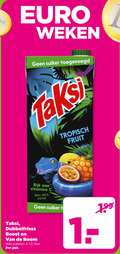 klik op dit plaatje voor een vergroting en voor vergelijkbare aanbiedingen gerelateerd aan ` fruitdrank 1 40 weken suiker tropisch fruit taksi rijk vitamine zuivel dubbelfrisss boost boom pakken 5 liter pak ` fruitdrank 1 40 weken suiker tropisch fruit taksi rijk vitamine zuivel dubbelfrisss boost boom pakken 5 liter pak