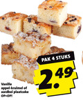 klik op dit plaatje voor een vergroting en voor vergelijkbare aanbiedingen gerelateerd aan ` 4 vanille appel kruimel aardbei plaatcake pak stuks ` 4 vanille appel kruimel aardbei plaatcake pak stuks