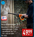 klik op dit plaatje voor een vergroting en voor vergelijkbare aanbiedingen gerelateerd aan ` hogedrukreiniger 2 3 7 20 22 jaar ferrex accu drukreiniger werkdruk bar wateropbrengst l min sproeibereik lader stuk ` hogedrukreiniger 2 3 7 20 22 jaar ferrex accu drukreiniger werkdruk bar wateropbrengst l min sproeibereik lader stuk