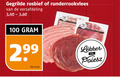 klik op dit plaatje voor een vergroting en voor vergelijkbare aanbiedingen gerelateerd aan ` 100 gegrilde rosbief runderrookvlees versafdeling 2 99 kilo ` 100 gegrilde rosbief runderrookvlees versafdeling 2 99 kilo