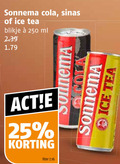 klik op dit plaatje voor een vergroting en voor vergelijkbare aanbiedingen gerelateerd aan ` mixdrank 25 250 sonnema cola sinas ice tea blikje ml liter ` mixdrank 25 250 sonnema cola sinas ice tea blikje ml liter