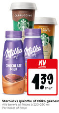 klik op dit plaatje voor een vergroting en voor vergelijkbare aanbiedingen gerelateerd aan ` ijskoffie chocolademelk starbucks cappuccino chiato flavour milka chocolate milk coffee creamy gekoeld bekers ml beker flesje ` ijskoffie chocolademelk starbucks cappuccino chiato flavour milka chocolate milk coffee creamy gekoeld bekers ml beker flesje