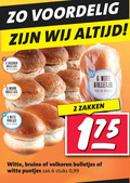klik op dit plaatje voor een vergroting en voor vergelijkbare aanbiedingen gerelateerd aan ` bolletjes 2 6 volkoren vers bruine witte puntjes zakken zak stuks 99 ` bolletjes 2 6 volkoren vers bruine witte puntjes zakken zak stuks 99