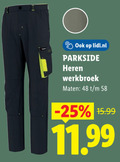 klik op dit plaatje voor een vergroting en voor vergelijkbare aanbiedingen gerelateerd aan ` 48 lidl.nl parkside heren werkbroek maten ` 48 lidl.nl parkside heren werkbroek maten