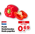 klik op dit plaatje voor een vergroting en voor vergelijkbare aanbiedingen gerelateerd aan ` paprika nederlandse rode stuk ` paprika nederlandse rode stuk
