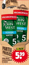 klik op dit plaatje voor een vergroting en voor vergelijkbare aanbiedingen gerelateerd aan ` tonijn in blik 5 party promopack since john west konijn water eiwit tonijnstukken pack ` tonijn in blik 5 party promopack since john west konijn water eiwit tonijnstukken pack
