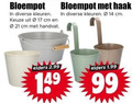 klik op dit plaatje voor een vergroting en voor vergelijkbare aanbiedingen gerelateerd aan ` bloempotten 14 17 99 bloempot kleuren cm handvat haak elders ` bloempotten 14 17 99 bloempot kleuren cm handvat haak elders