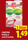 klik op dit plaatje voor een vergroting en voor vergelijkbare aanbiedingen gerelateerd aan ` vla 1 campina vlaflip zacht luchtig framboos liter ` vla 1 campina vlaflip zacht luchtig framboos liter