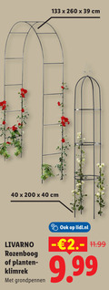 klik op dit plaatje voor een vergroting en voor vergelijkbare aanbiedingen gerelateerd aan ` 40 200 260 cm livarno rozenboog planten klimrek grondpennen lidl.nl ` 40 200 260 cm livarno rozenboog planten klimrek grondpennen lidl.nl