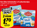 klik op dit plaatje voor een vergroting en voor vergelijkbare aanbiedingen gerelateerd aan ` suiker 2 gilse kristalsuiker suikerklontjes pakken dubbel deal kilo v.a. natur kristal midi ` suiker 2 gilse kristalsuiker suikerklontjes pakken dubbel deal kilo v.a. natur kristal midi