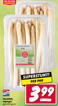klik op dit plaatje voor een vergroting en voor vergelijkbare aanbiedingen gerelateerd aan ` asperges 400 geschilde vers best nl holland pak ` asperges 400 geschilde vers best nl holland pak