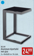 klik op dit plaatje voor een vergroting en voor vergelijkbare aanbiedingen gerelateerd aan ` belavi aluminium bijzettafel glas ca. cm stuk ` belavi aluminium bijzettafel glas ca. cm stuk