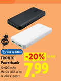 klik op dit plaatje voor een vergroting en voor vergelijkbare aanbiedingen gerelateerd aan ` oplaadbare accu lidl.nl tronic powerbank 10.000 2x usb 1x poort ` oplaadbare accu lidl.nl tronic powerbank 10.000 2x usb 1x poort