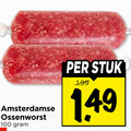 klik op dit plaatje voor een vergroting en voor vergelijkbare aanbiedingen gerelateerd aan ` ossenworst 100 amsterdamse stuk ` ossenworst 100 amsterdamse stuk