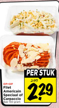 klik op dit plaatje voor een vergroting en voor vergelijkbare aanbiedingen gerelateerd aan ` filet americain 150 carpaccio bak stuk ` filet americain 150 carpaccio bak stuk