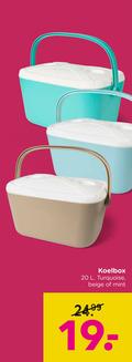 klik op dit plaatje voor een vergroting en voor vergelijkbare aanbiedingen gerelateerd aan ` 20 koelbox turquoise beige mint ` 20 koelbox turquoise beige mint
