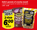 klik op dit plaatje voor een vergroting en voor vergelijkbare aanbiedingen gerelateerd aan ` muesli 2 350 400 granola crunchy dozen zakken dubbel deal kilo v.a. crunch chocolate chunks sugar carb nuts ` muesli 2 350 400 granola crunchy dozen zakken dubbel deal kilo v.a. crunch chocolate chunks sugar carb nuts