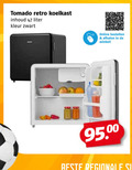 klik op dit plaatje voor een vergroting en voor vergelijkbare aanbiedingen gerelateerd aan ` tomado retro koelkast inhoud liter kleur zwart online bestellen regionale ` tomado retro koelkast inhoud liter kleur zwart online bestellen regionale