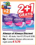 klik op dit plaatje voor een vergroting en voor vergelijkbare aanbiedingen gerelateerd aan ` inlegkruisjes maandverband 1 2 3 10 100 always discreet bescherming pak stuks pakken ultra secure night ` inlegkruisjes maandverband 1 2 3 10 100 always discreet bescherming pak stuks pakken ultra secure night