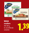 klik op dit plaatje voor een vergroting en voor vergelijkbare aanbiedingen gerelateerd aan ` 2 wasa delicate crisp rosemary pack volkoren crackers ` 2 wasa delicate crisp rosemary pack volkoren crackers