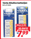 klik op dit plaatje voor een vergroting en voor vergelijkbare aanbiedingen gerelateerd aan ` 30 varta alkaline batterijen aa aaa pack energy elders ` 30 varta alkaline batterijen aa aaa pack energy elders