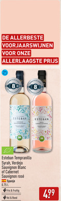 klik op dit plaatje voor een vergroting en voor vergelijkbare aanbiedingen gerelateerd aan ` 8 indoor hamersma vino esteban sauvignon blanc with organic grown grapes bobal cabernet bio tempranillo syrah rosee spanje l fris fruitig rond ` 8 indoor hamersma vino esteban sauvignon blanc with organic grown grapes bobal cabernet bio tempranillo syrah rosee spanje l fris fruitig rond