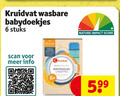 klik op dit plaatje voor een vergroting en voor vergelijkbare aanbiedingen gerelateerd aan ` 6 kruidvat wasbare babydoekjes stuks scan info nature impact score ` 6 kruidvat wasbare babydoekjes stuks scan info nature impact score
