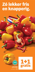 klik op dit plaatje voor een vergroting en voor vergelijkbare aanbiedingen gerelateerd aan ` 1 fris knapperig beter natuur boer land paprika rood geel actieprijs ` 1 fris knapperig beter natuur boer land paprika rood geel actieprijs