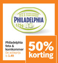 klik op dit plaatje voor een vergroting en voor vergelijkbare aanbiedingen gerelateerd aan ` 50 feta komkommer philadelphia actieprijs ` 50 feta komkommer philadelphia actieprijs