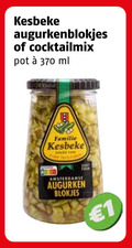 klik op dit plaatje voor een vergroting en voor vergelijkbare aanbiedingen gerelateerd aan ` 1 kesbeke augurkenblokjes cocktailmix pot ml familie amsterdamse augurken blokjes best ` 1 kesbeke augurkenblokjes cocktailmix pot ml familie amsterdamse augurken blokjes best